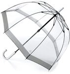 Fulton Damen Regenschirm durchsichtig silber