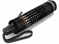 Knirps Regenschirm Fiber T2 Duomatic - Rain Dots Black