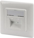 DIGITUS LSA Anschlussdose Cat-6A &ndash; 2 Port RJ45 &ndash; Unterputz oder Aufputz