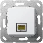 Gira 569503 Modular Jack RJ45 Cat 6A 10 GB Gender Changer Einsatz, reinwei&szlig;