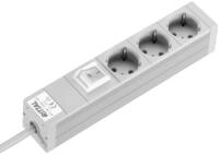 Rittal DK Typ F Steckdosenleiste &Uuml;berspannungsschutz, 3-fach 16A, 2m Kabel,...