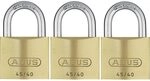 ABUS Vorh&auml;ngeschloss 45/40 aus Messing - 3er Set - mit...