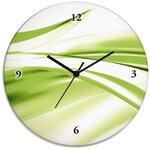 ARTLAND Wanddeko Wanduhr ohne Tickger&auml;usche Glas Quarzuhr &Oslash; 30 cm Rund Lautlos