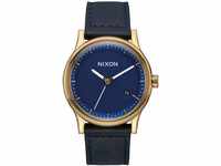 Nixon Herren Analog Quarz Uhr mit Leder Armband A1161-933-00