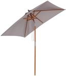 Outsunny Sonnenschirm Knickbarer Gartenschirm Strandschirm 3-stufig einstellbar