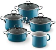 Riess, 0584-010, Familien-Set 5tlg., AQUAMARIN, Emaille, Made in &Ouml;sterreich,...
