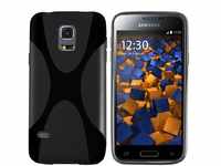 mumbi Hülle kompatibel mit Samsung Galaxy S5 mini Handy Case Handyhülle, schwarz