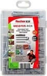 fischer Meister-Box Universald&uuml;bel UX mit Schrauben und Haken, D&uuml;belset mit...