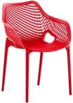 CLP Gartenstuhl/Terrassenstuhl, wetterfest, stapelbar, modernes Design, Kunststoff,