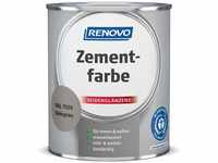 Zementfarbe Steingrau 750 ml RAL 7030 Renovo