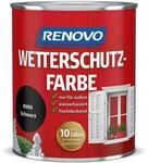 Renovo Wetterschutzfarbe 9900 schwarz 750 ml