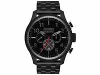 Nixon Herren Digital Quarz Uhr mit Edelstahl Armband A1081-001-00