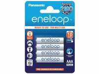 Panasonic eneloop, Ready-to-Use NI-MH Akku, AAA Micro, 4er Pack, min. 750 mAh,...