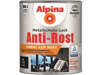 Alpina Metallschutzlack Anti-Rost Schwarz 750ml matt