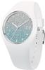 Ice-Watch - ICE lo White blue - Weiße Damenuhr mit Silikonarmband - 013425 (Small)
