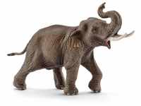 Schleich 14754 - Asiatischer Elefantenbulle, mehrfarbig