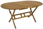 DEGAMO Gartentisch Klaptisch Landhaus 85x160cm, Akazie braun ge&ouml;lt,