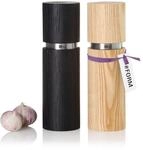 AdHoc Textura Grande Pfeffer- & Salzm&uuml;hlen Set, Gew&uuml;rzm&uuml;hlen aus Eschenholz