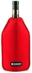 Le Creuset, Aktiv-Weink&uuml;hler f&uuml;r Wein oder Champagner, Kirschrot, Wasserabweisender