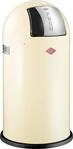 Wesco 175 831 Pushboy Abfallsammler 50 Liter Mandel 40 x 40 x 75.5cm (L/B/H),