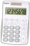 Genie 120 S 8-stelliger Taschenrechner (Dual-Power (Solar und Batterie); kompaktes