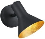 Reality Leuchten R80161002 Spotleuchte, Metall, schwarz/gold