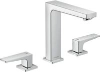 hansgrohe 3-Loch Waschtischarmatur Metropol, Wasserhahn Bad mit Auslauf H&ouml;he 160 mm,