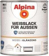 Alpina Wei&szlig;lack f&uuml;r Au&szlig;en 750ml gl&auml;nzend