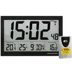 TFA Dostmann Digitale XL-Funkuhr, mit Au&szlig;en-und Innentemperatur, Wanduhr, gut