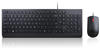 LENOVO Essential Wireless Keyboard and Mouse Combo - German, Black
