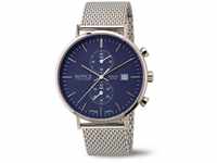Boccia Herren Digital Quarz Uhr mit Edelstahl Armband 3752-05