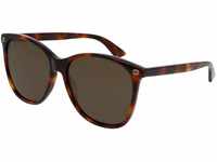 Gucci Damen GG0024S 002 Sonnenbrille, Braun (Avana/Brown), 58