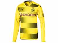 PUMA Erwachsene BVB LS Home Replica with Sponsor Logo Shirt, Cyber Yellow...