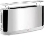 Alessi Toaster mit Br&ouml;tchenaufsatz aus Edelstahl und PC, wei&szlig;