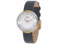 Boccia Damen Digital Quarz Uhr mit Leder Armband 3266-04
