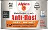 Alpina Metallschutzlack Anti-Rost Anthrazitgrau 300ml glänzend