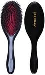 Denman Cushion Hair Brush (Medium) with Soft Nylon Quill Boar Bristles - Porcupine
