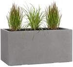 Pflanzwerk&reg; Pflanzk&uuml;bel TUB Grau 45x100x45cm XXL &ndash; Rechteckig &ndash; Gro&szlig;er