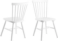 AC Design Furniture Susanne Esszimmerst&uuml;hle 2er Set, Wei&szlig;e K&uuml;chenst&uuml;hle,
