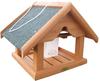 HABAU Vogelhaus Buchfink aus Holz - Futterhaus zum Aufhängen mit Futtersilo