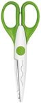 Wedo 771901 Kreativschere mit Wellenschnitt, 16 cm Gro&szlig;e, Griffe Gr&uuml;n