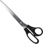 Westcott Schere 10" (25,4 cm) Schwarz, B&uuml;roschere mit schwarzen Kunststoffgriffen,