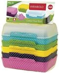 Emsa Clipboxen 3er-Set Variabolo 509388 | 6 Halbschalen f&uuml;r 3 Dosen | Beliebig