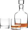 Leonardo Ambrogio Whisky-Set, 2 Whisky-Gläser und Karaffe im edlen Look, exklusives