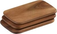 Zassenhaus 0000055009 3er-Set Fr&uuml;hst&uuml;cksbretter, Holz, braun, 1 x 15 x 22 cm,
