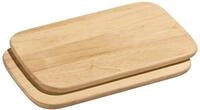 Zassenhaus 0000050707 2er Set Fr&uuml;hst&uuml;cksbrett, Holz, braun, 2 x 16,8 x 26 cm,