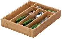 Zeller 25269 Besteckkasten, Bambus, ca. 34x26x5 cm, Natur