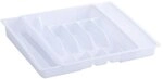 Zeller Besteckkasten, 29 - 50 x 38 x 6,5 cm, wei&szlig;