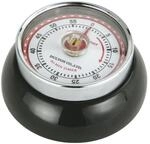 Zassenhaus K&uuml;chentimer SPEED , Schwarz , &Oslash; 7 cm x 3 cm , Analoge Zeitanzeige mit