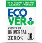 Ecover ZERO Waschpulver (1,2 kg/16 Waschladungen), Sensitiv Waschmittel mit